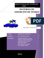 Isoterma de Temkin PDF