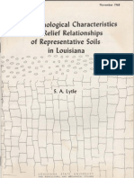 The Morphological Characteristics and Relief Relationships of Representative Soils in Louisiana