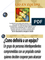 Trabajo en Equipo y Liderazgo