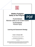 Safety on the Fire Ground - Learning and Assessment Strategy