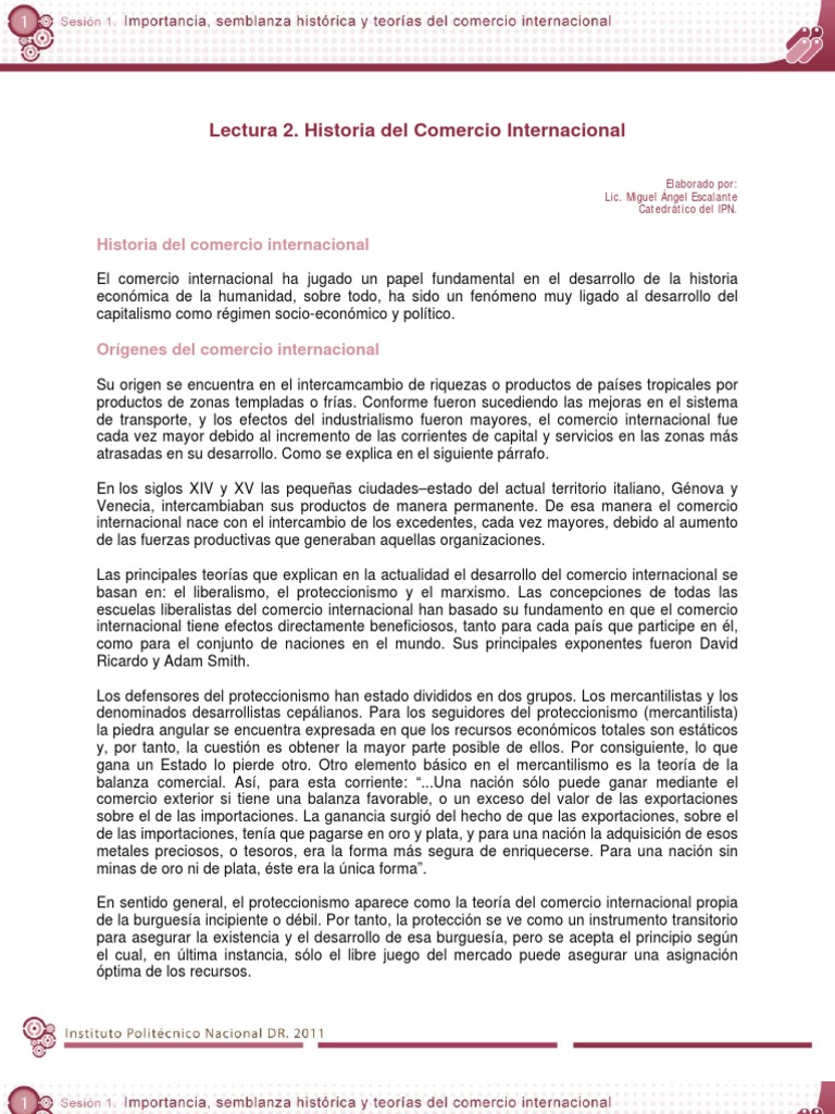 Orígenes del Comercio Internacional | PDF | Comercio | El comercio ...