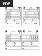 SACSA Primary Netball Score Sheet | PDF