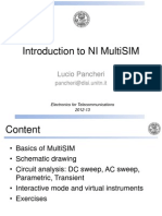 Introduction to NI MultiSIM Circuit Simulation Software