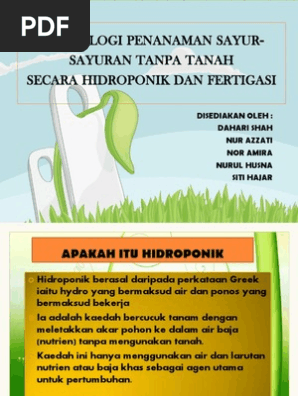 Sayur Sayuran Tanpa Tanah Pdf