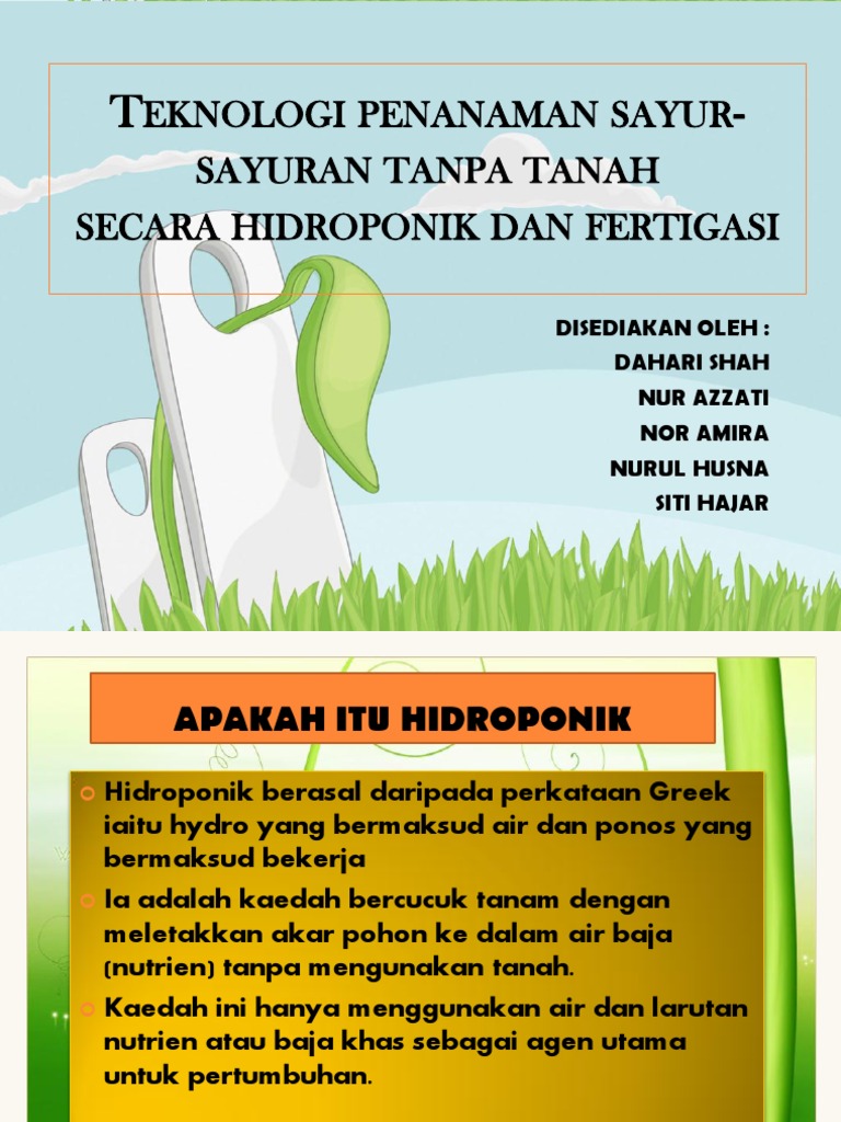 Sayur Sayuran Tanpa Tanah Pdf