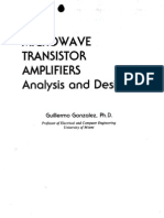 Microwave Transistor Amplifiers - Analysis and Design - G. Gonzalez (PTC, 1984) WW