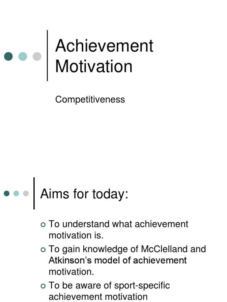 Achievement Motivation Theory Pdf – LVKS