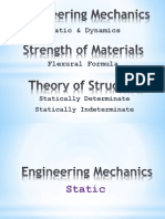 Flexural Formulas for Static & Dynamic Structures