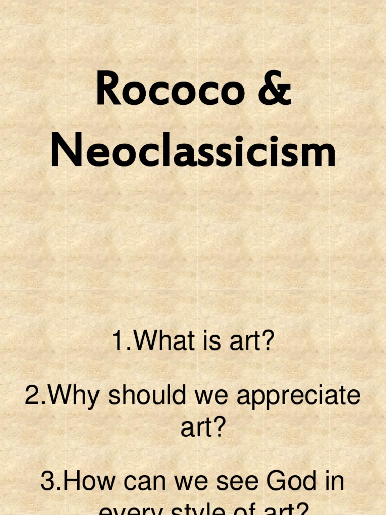 Rococo vs Neoclassicism Explained | PDF | Western Art | Paintings