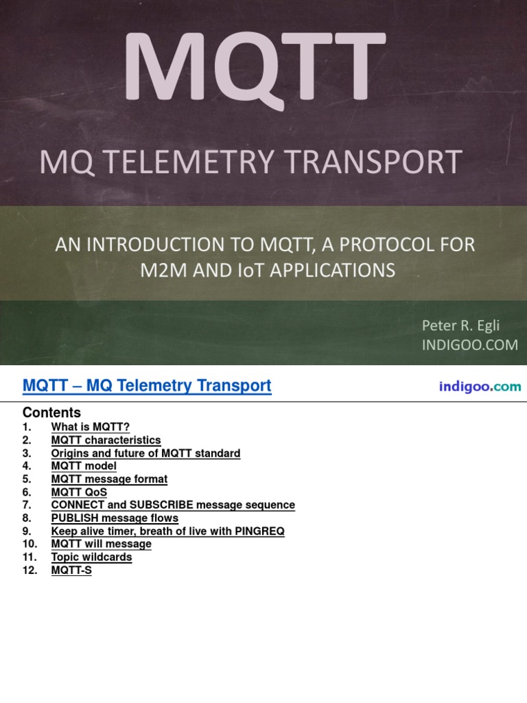 MQTT MQ Telemetry Transport For Message Queueing PDF Computer
