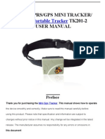 Xexun GPS Portable Tracker TK201-2 User Manual