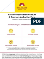 Birla Mutual Fund Application Form ARN-49611