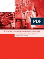 L’état de la R-D industrielle au Canada