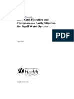 Guidance on Slow Sand and Diatomaceous Earth Filtration