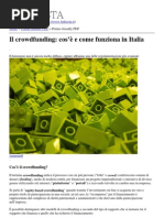 Il crowdfunding