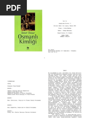 Taner Timur Osmanli Kimligi