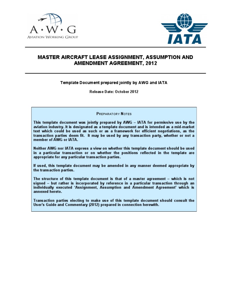 Master assignment agreement image