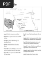 Mormon Missouri Timeline Map