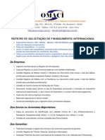 PROCEDIMENTOS PARA OBTENÇÃO DE FINANCIAMENTO INTERNACIONAL