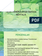 Teori Pemerolehan Bahasa Mentalis