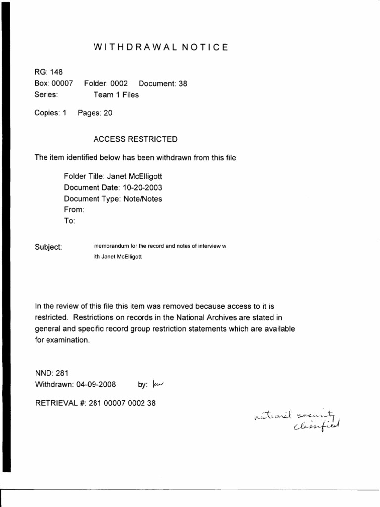 Withdrawal Notice for Janet McElligott Document | PDF | Home & Garden ...