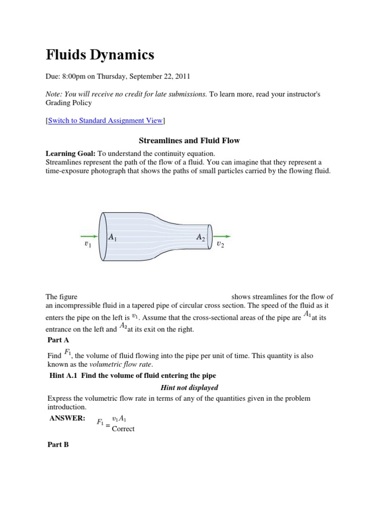 Fluids Dynamics MP | PDF | Fluid Dynamics | Pressure