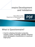 Questionnaire Validation