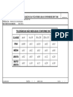 DIN 7168 tolerância padrão tabela