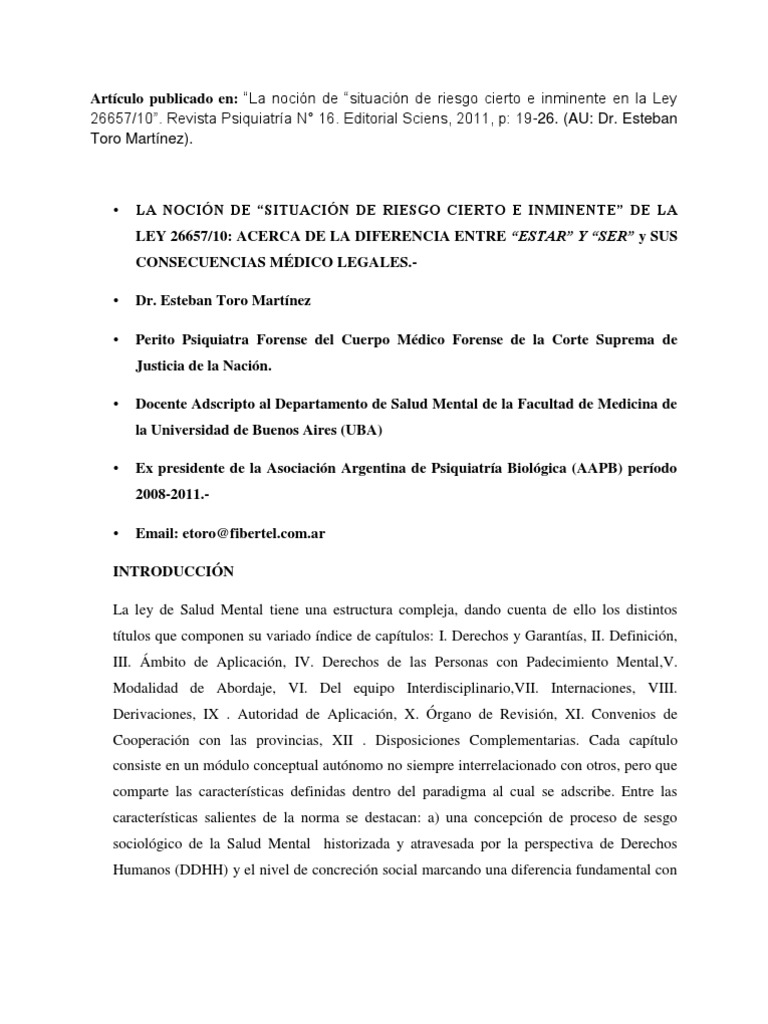 la-noci-n-de-riesgo-cierto-e-inminente-en-la-nueva-ley-de-salud-mental