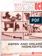 Aspen and Volare Highlights