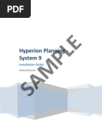 Download Hyperion Planning - System 9 Installation Guide by shehzadkazmi SN16378008 doc pdf