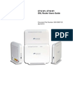 Zhone 6712-W1, 6718-W1 DSL Router Users Guide