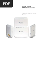 Zhone 6712-W1, 6718-W1 DSL Router Users Guide