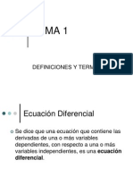 Clasificación de Ecuaciones Diferenciales