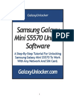 Samsung Galaxy Mini S5570 Unlock Instructions