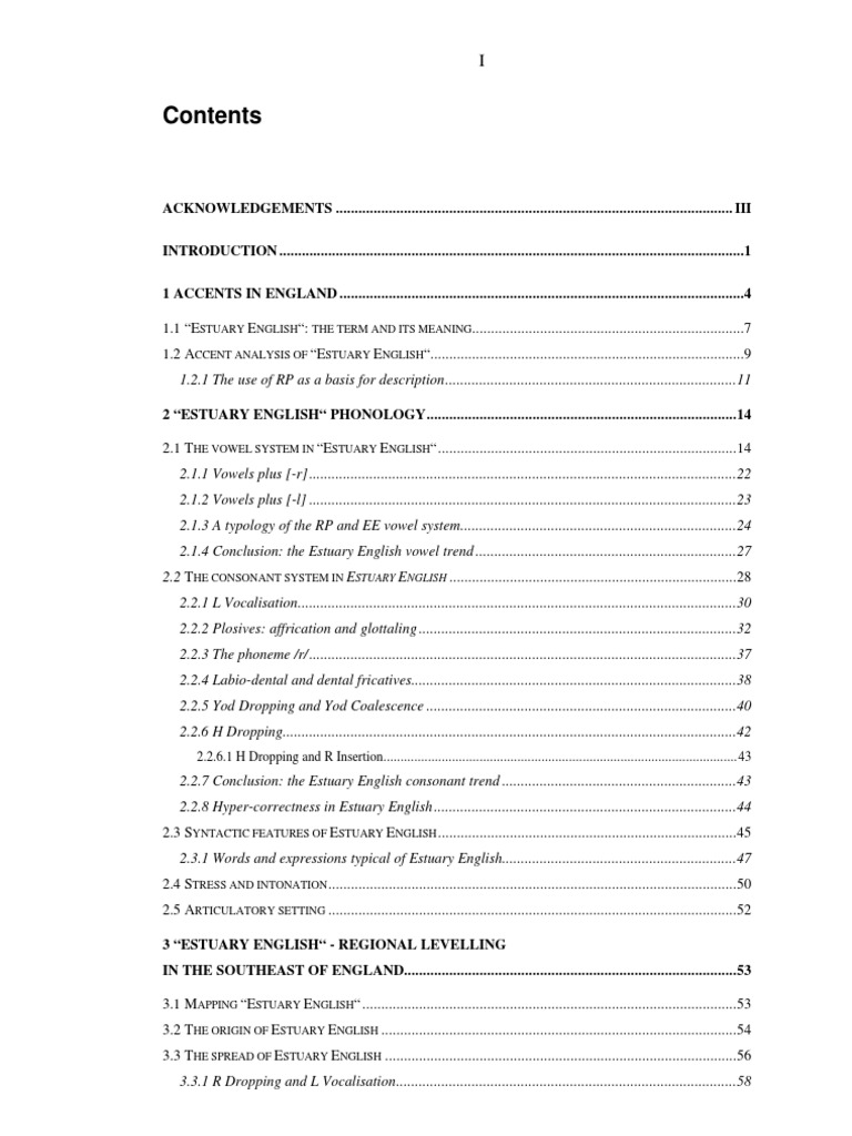 Define estuary english picture