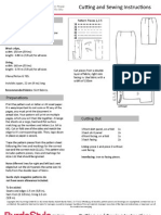 111C Skirt Cutting and Sewing Instructions Original