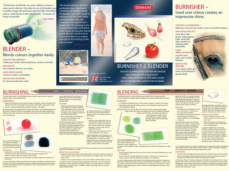 Blender and Burnisher Leaflet PDF Vision Stationery