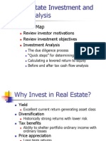 Real Estate Investment and Risk Analysis: Lecture Map