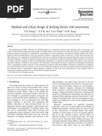 Optimal and Robust Design of Docking Blocks