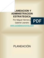 Planeacion y Administracion Estrategica