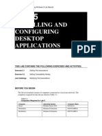 Installing and Configuring Desktop Applications: This Lab Contains The Following Exercises and Activities