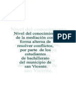 Mediacion Escolar Proyecto