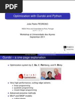 Optimization With Gurobi and Python: João Pedro PEDROSO