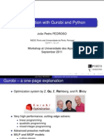 Optimization With Gurobi and Python: João Pedro PEDROSO