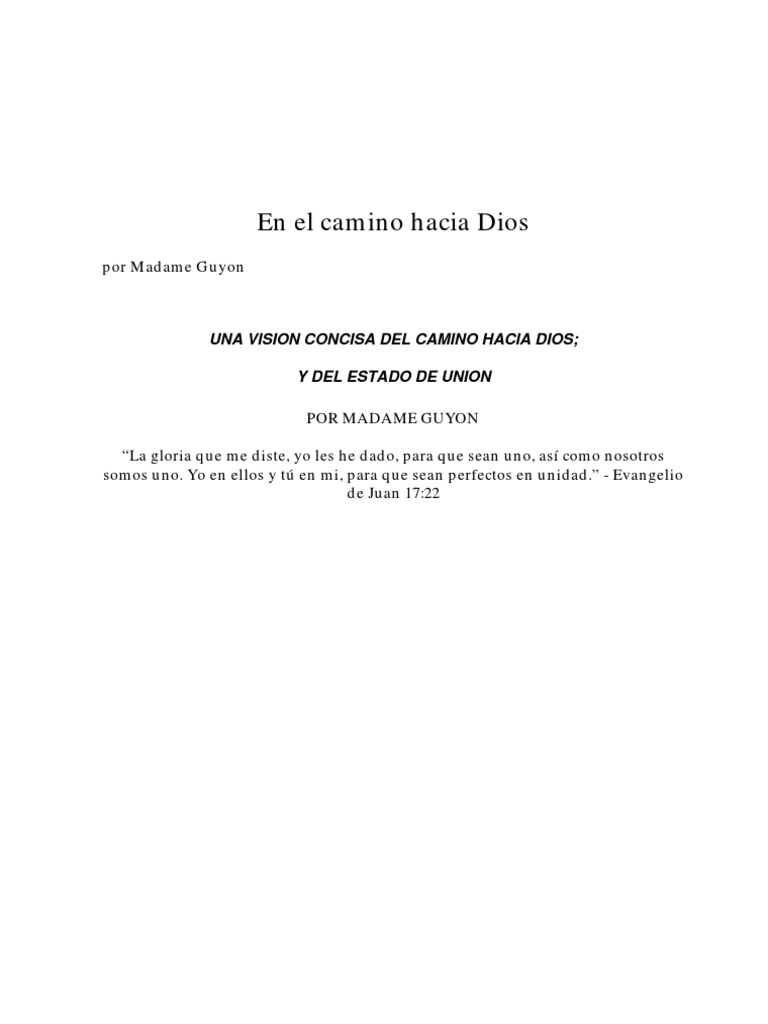 En El Camino Hacia Dios | PDF