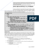 Empiric Antibiotic Use in Critically Ill Patients - 2007