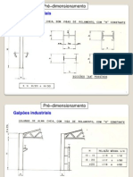 Pré-dimensionamento de galpões industriais