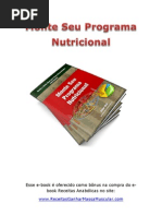 Monte Seu Plano Nutricional