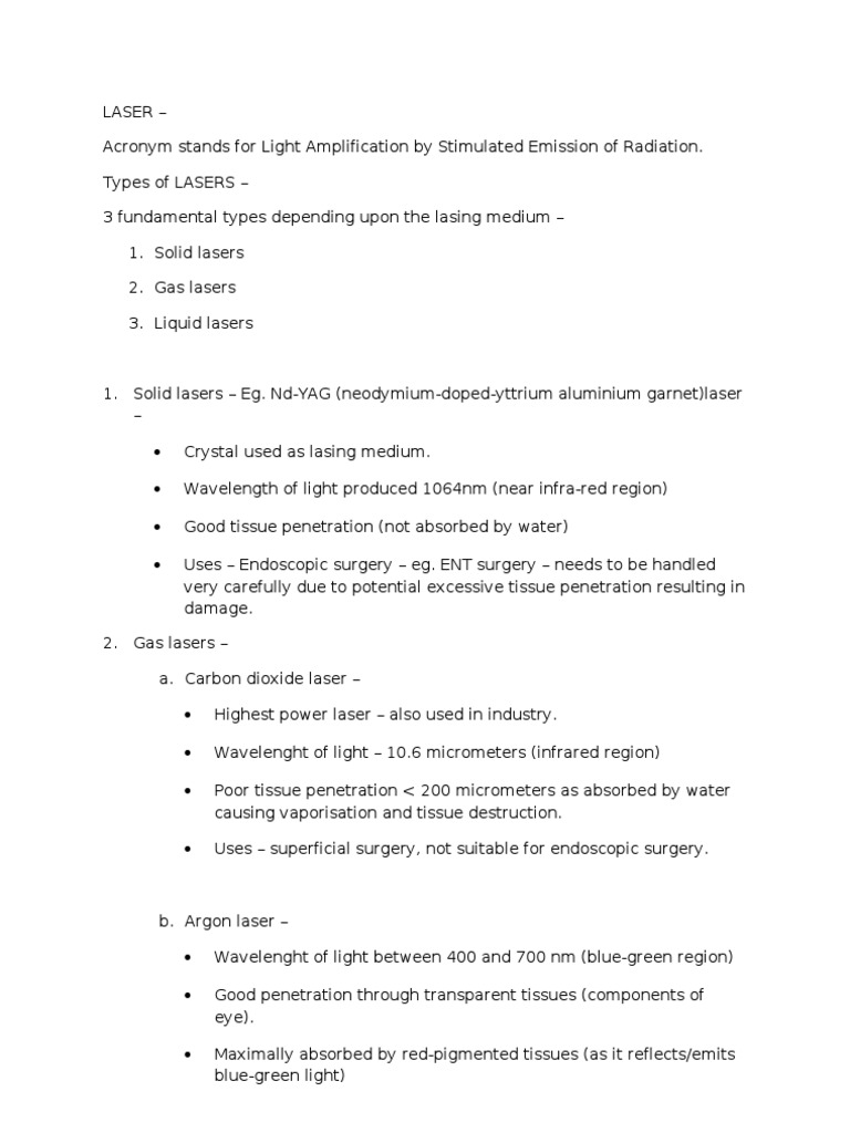 Laser | PDF